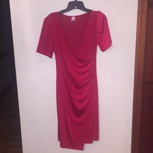 Red Hot wrap dress M